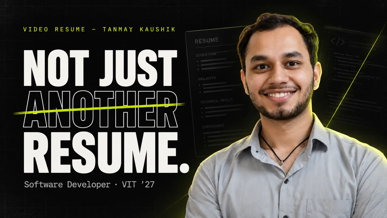 Not Just Another Resume
